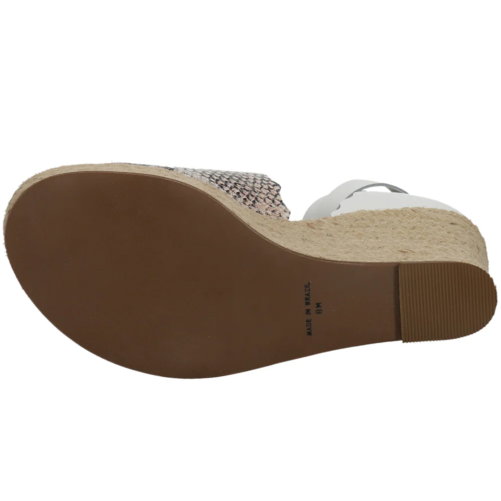 Roma Snake Espadrille Wedge Sandals - Image 5