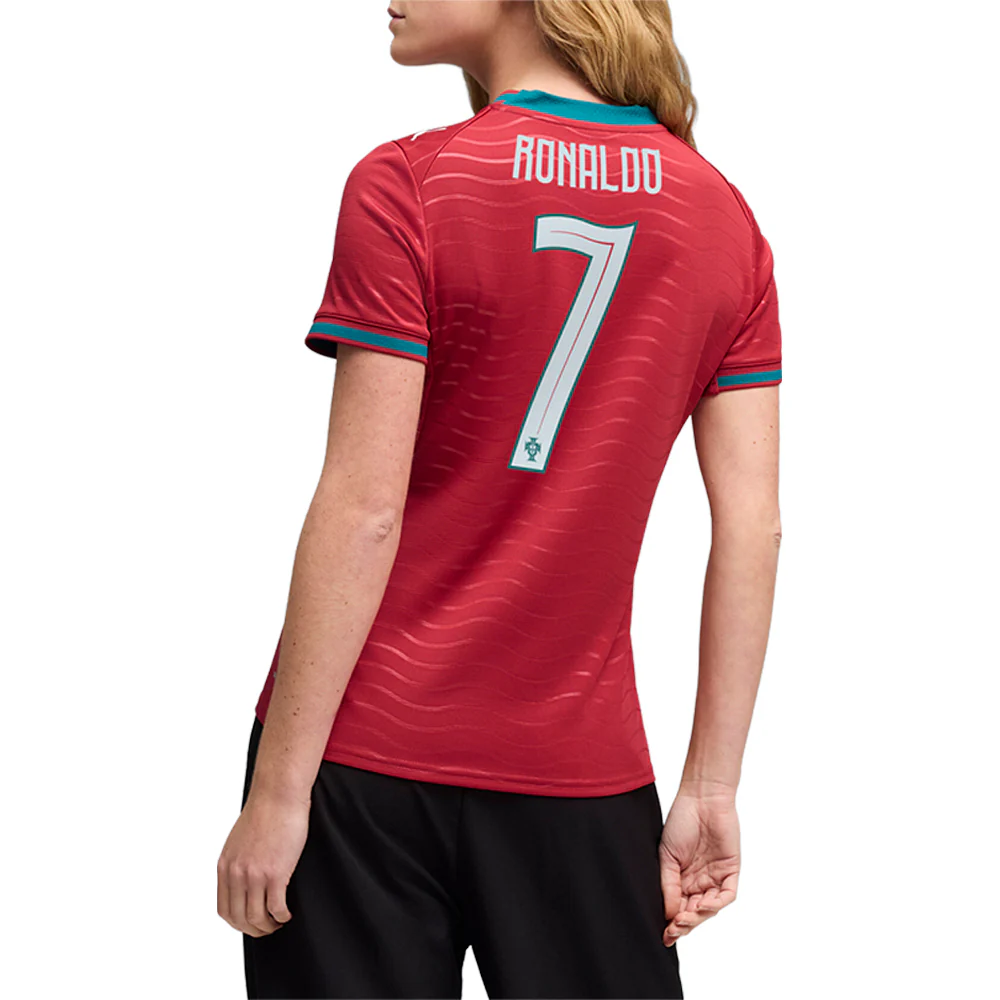 Ronaldo Crew Neck Short Sleeve Home Soccer Jersey Replica - Image 4