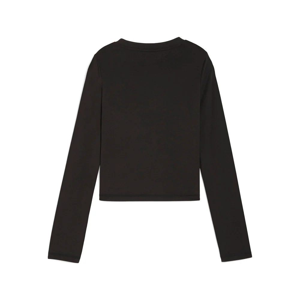PUMA X ROSE Slim Crew Neck Long Sleeve Pullover Shirt - Image 2