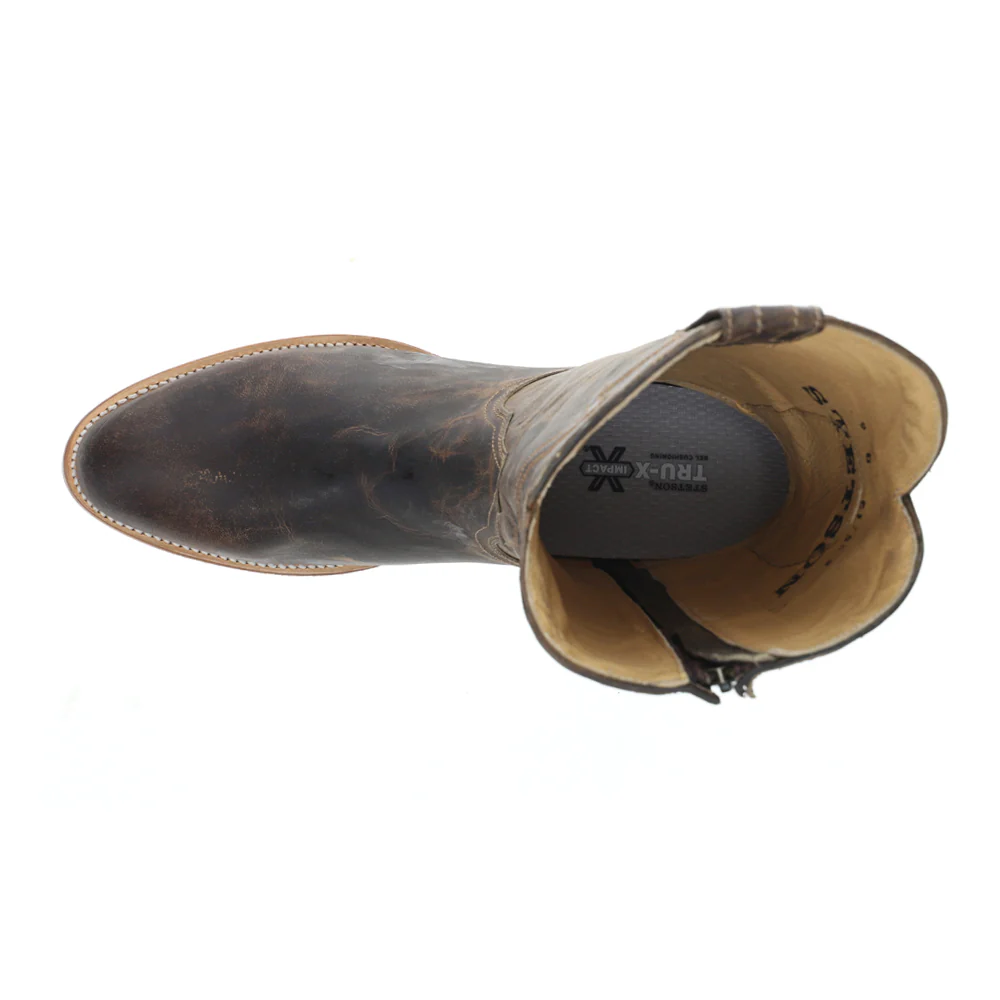 Roughstock Embroidered Round Toe Cowboy Boots - Image 4