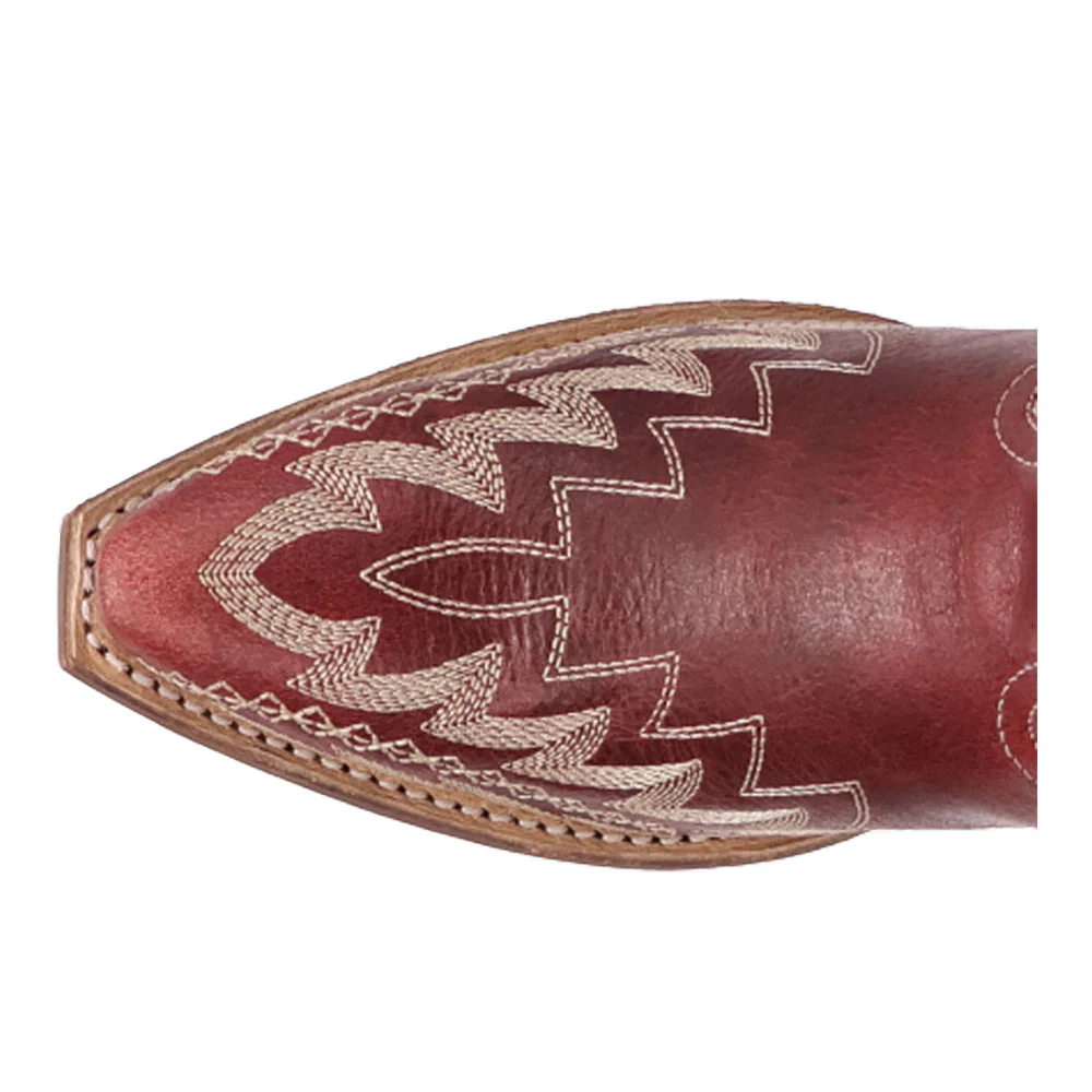 Roxelle Calf Wide Snip Toe Pull On Cowboy Boots - Image 4