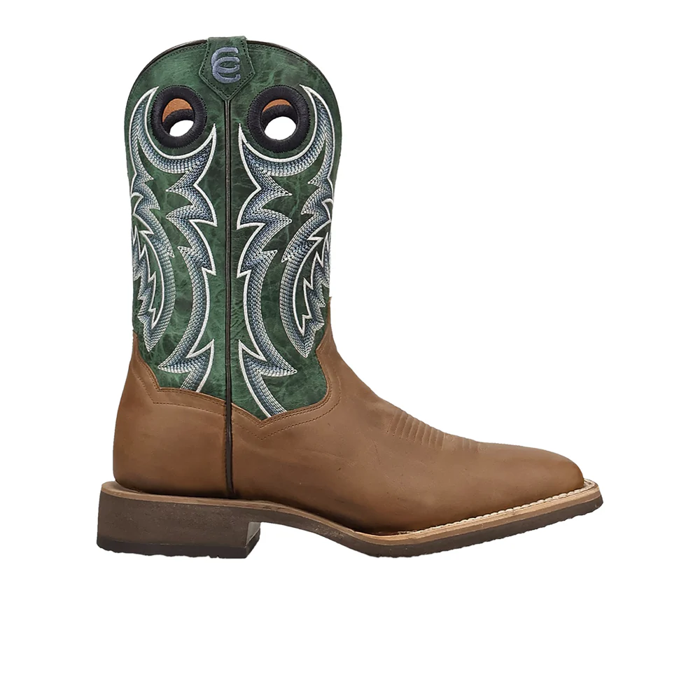 Royston Leather Square Toe Pull On Cowboy Boots
