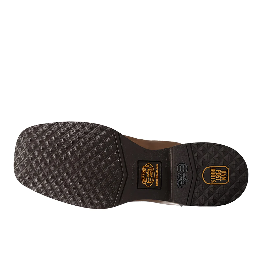 Royston Leather Square Toe Pull On Cowboy Boots - Image 5
