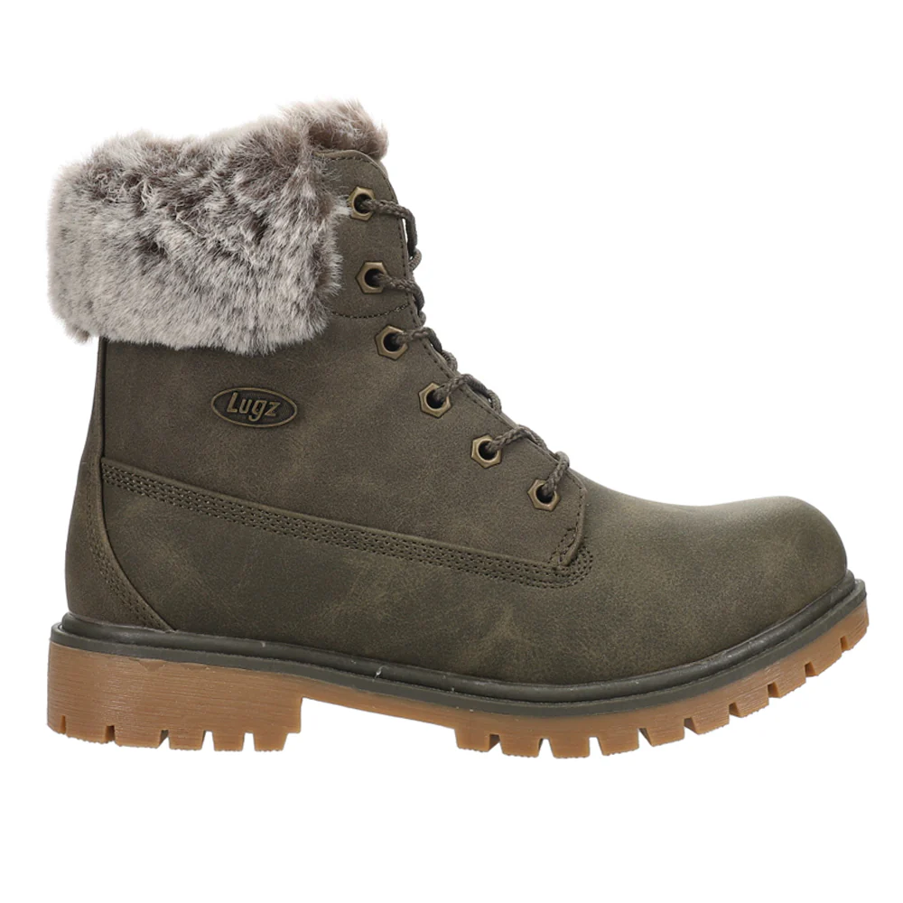 Rucker Hi Faux Fur Round Toe Lace Up Boots