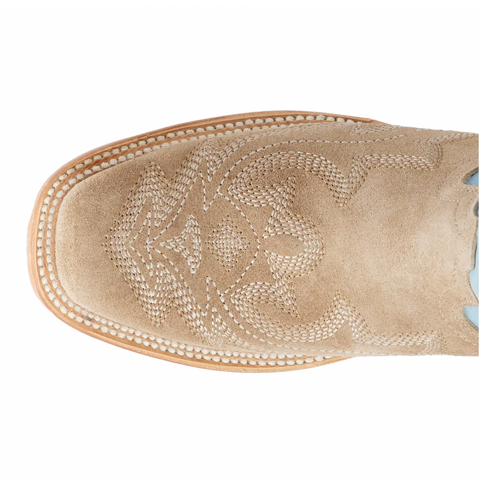 Saratoga Embroidered Square Toe Cowboy Boot - Image 4