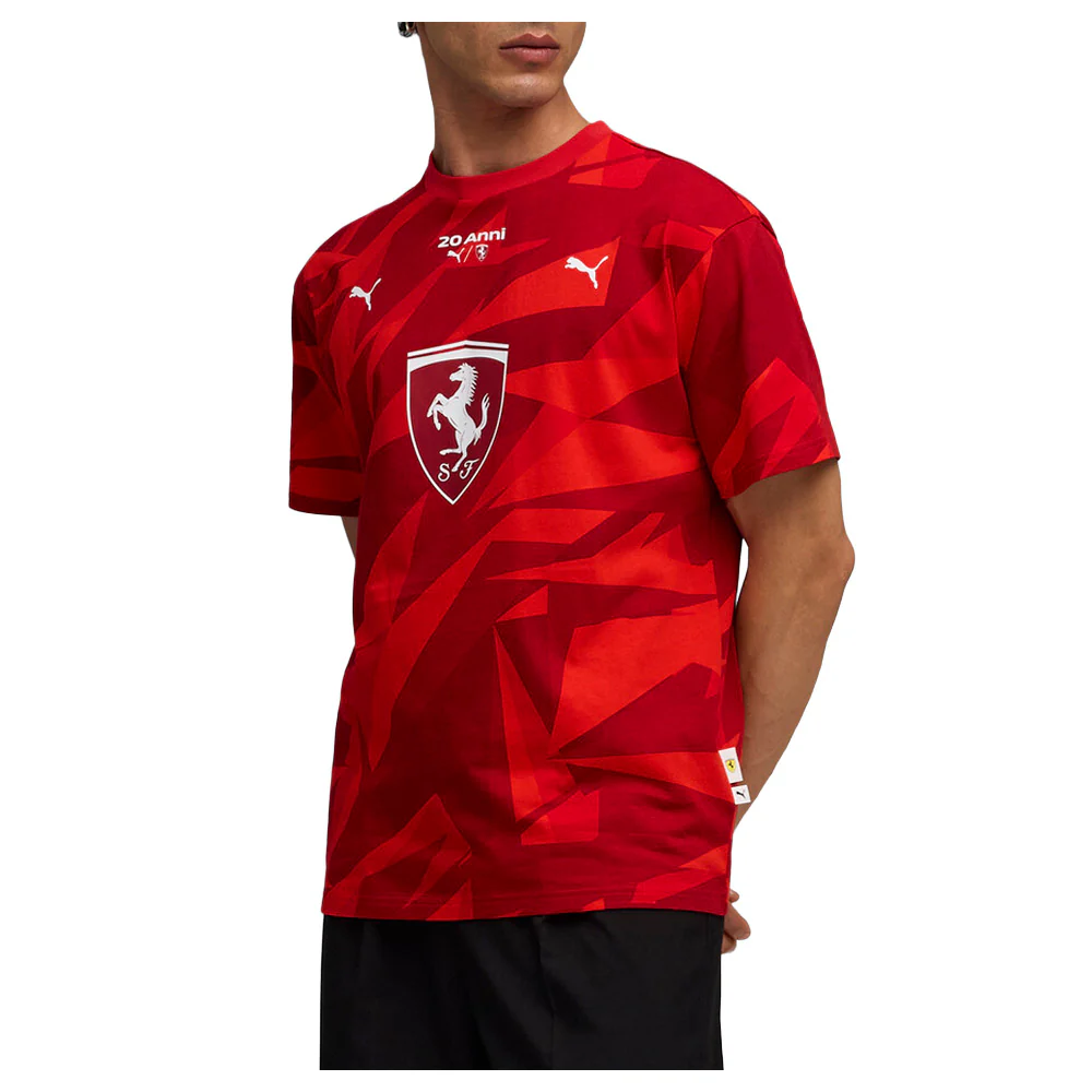 Scuderia Ferrari 20 Years Of Red Crew Neck Short Sleeve T-Shirt - Image 5