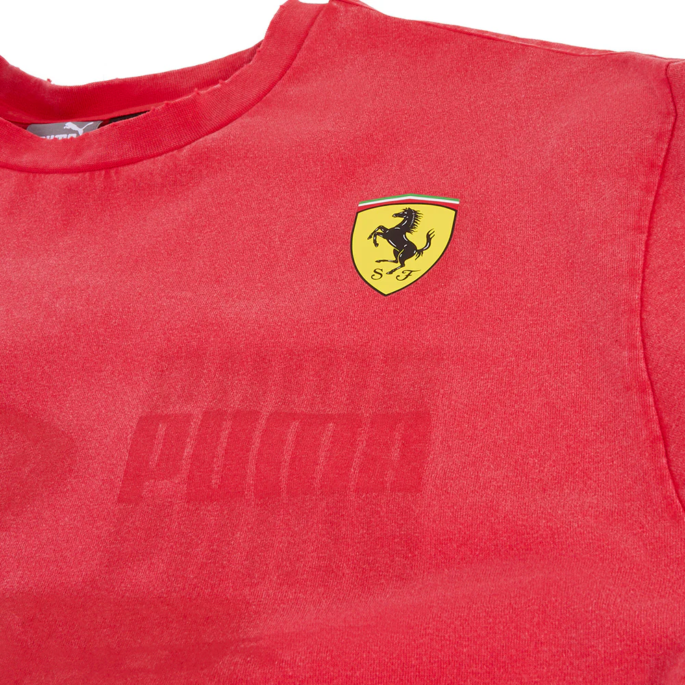 Scuderia Ferrari Race Desert Sun Las Vegas Graphic Crew Neck Short Sleeve T-Shirt - Image 3