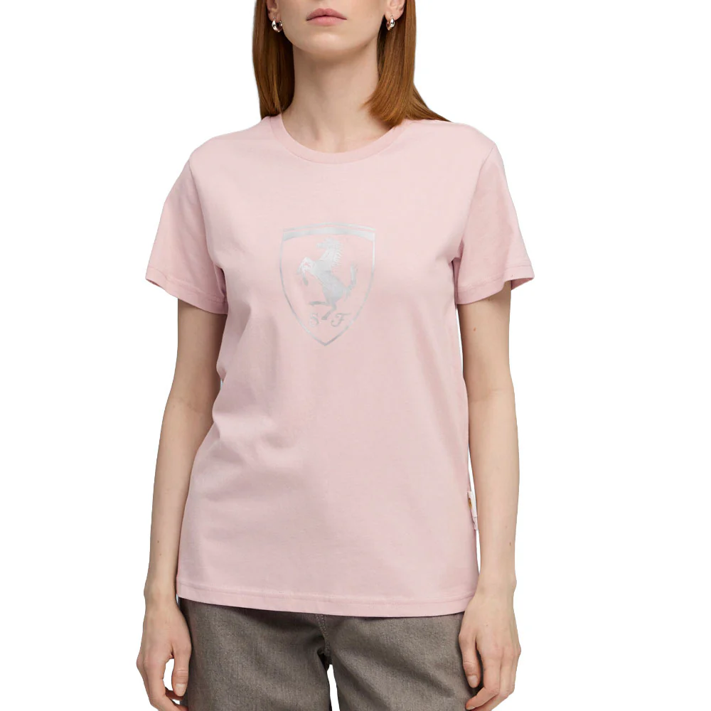 Scuderia Ferrari Sportswear Tonal Shield Crew Neck Short Sleeve T-Shirt - Image 3