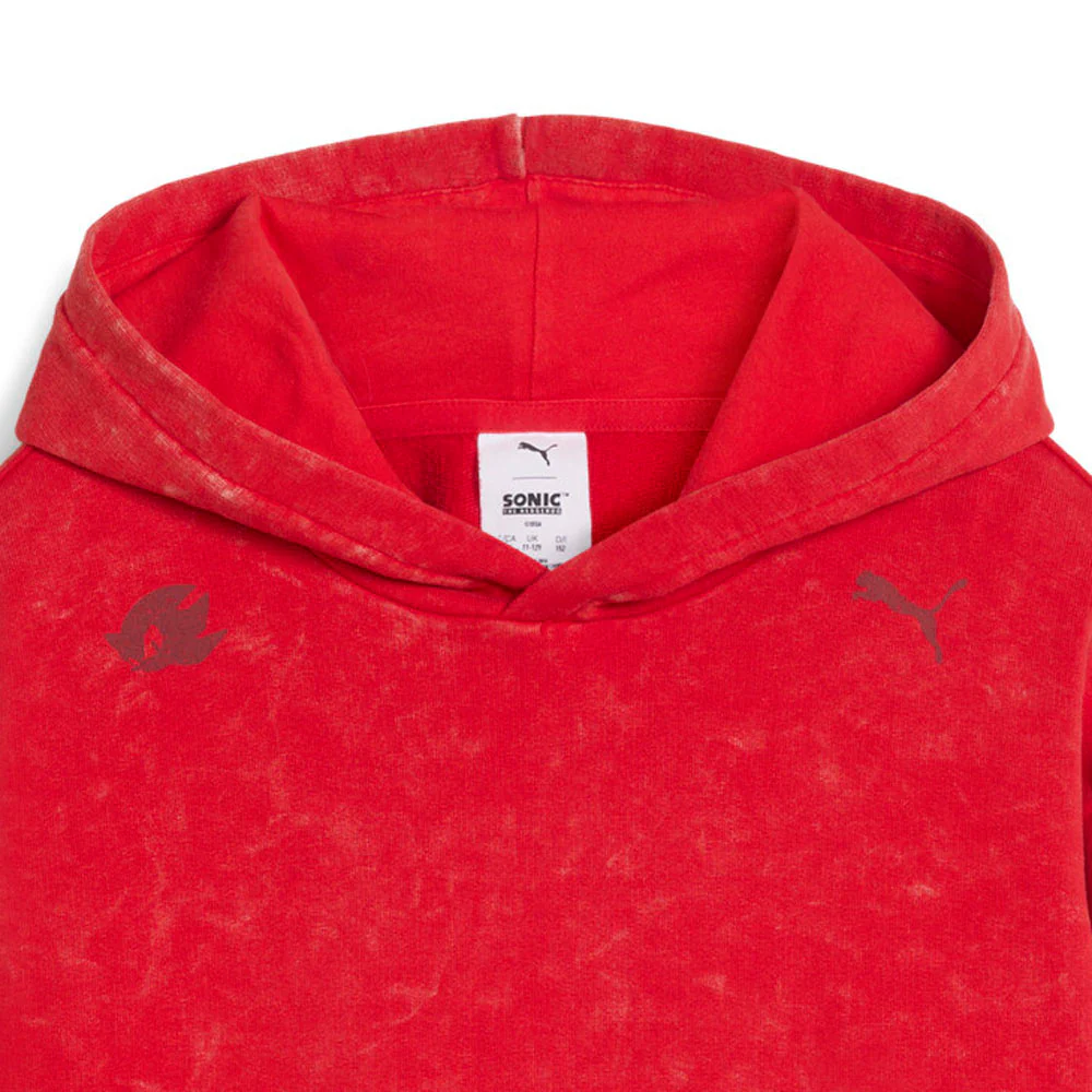 PUMA X SONIC THE HEDGEHOG Relaxed Graphic Pullover Hoodie (Big Kid) - Image 3