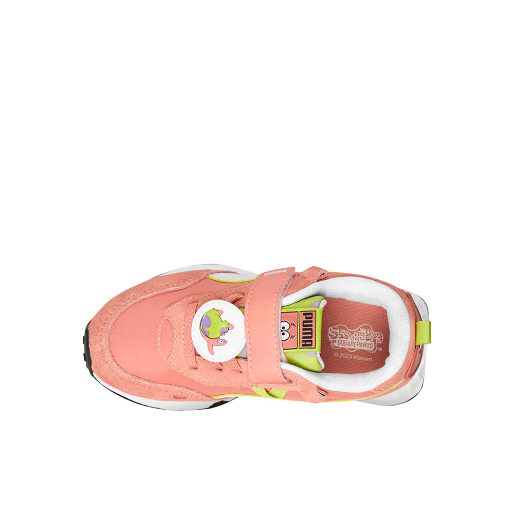 PUMA X SPONGEBOB Rider FV Slip On Sneakers (Little Kid) - Image 4