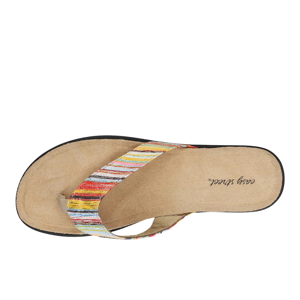 Stevie Striped Flip Flops - Image 4