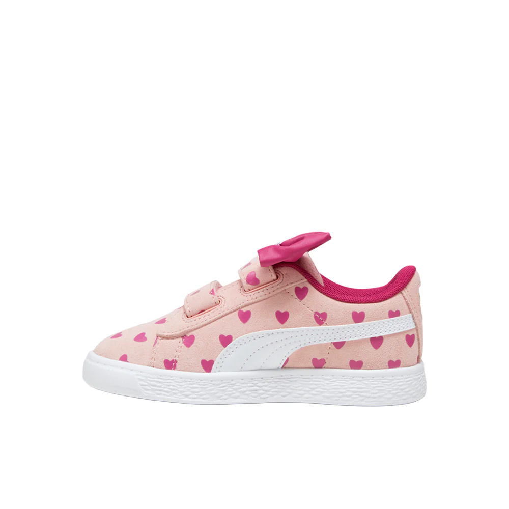Suede Classic Light Flex Re-Bow V Slip On Sneakers (Little Kid) - Image 3