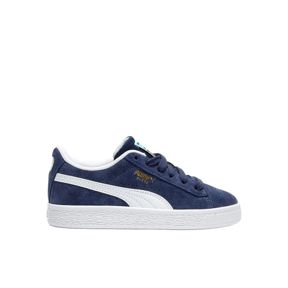 Suede Classic Lace Up Sneakers (Little Kid)