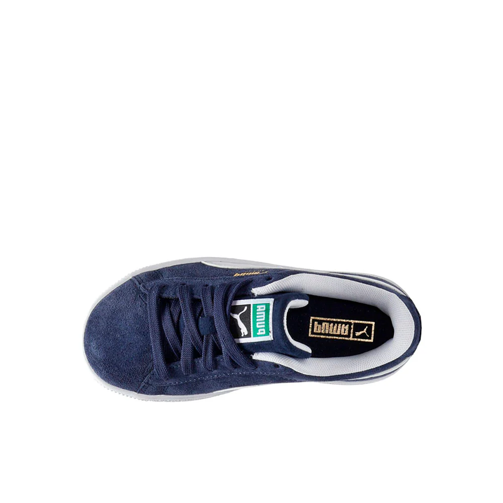 Suede Classic Lace Up Sneakers (Little Kid) - Image 4