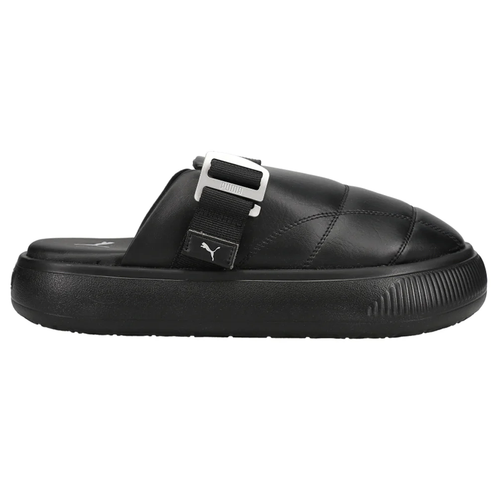 Suede Mayu Quilted Leather Mules