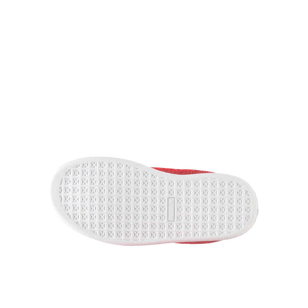 Suede XL Glitter Lace Up Sneakers (Little Kid) - Image 5