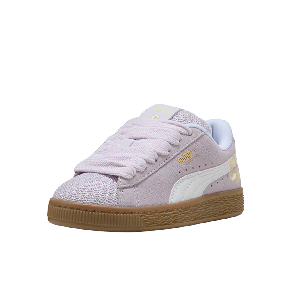Suede XL Summer Feels Lace Up Sneakers (Little Kid) - Image 2