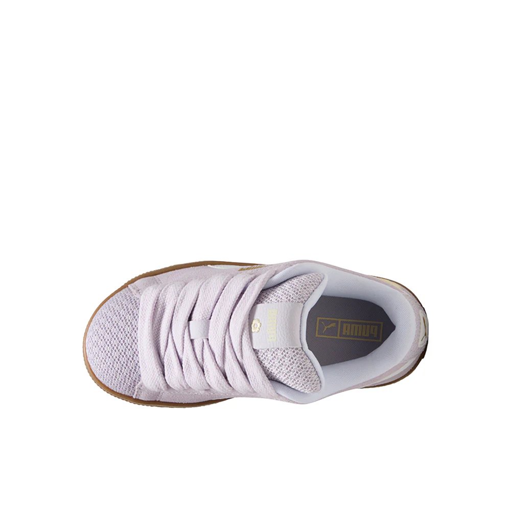 Suede XL Summer Feels Lace Up Sneakers (Little Kid) - Image 4