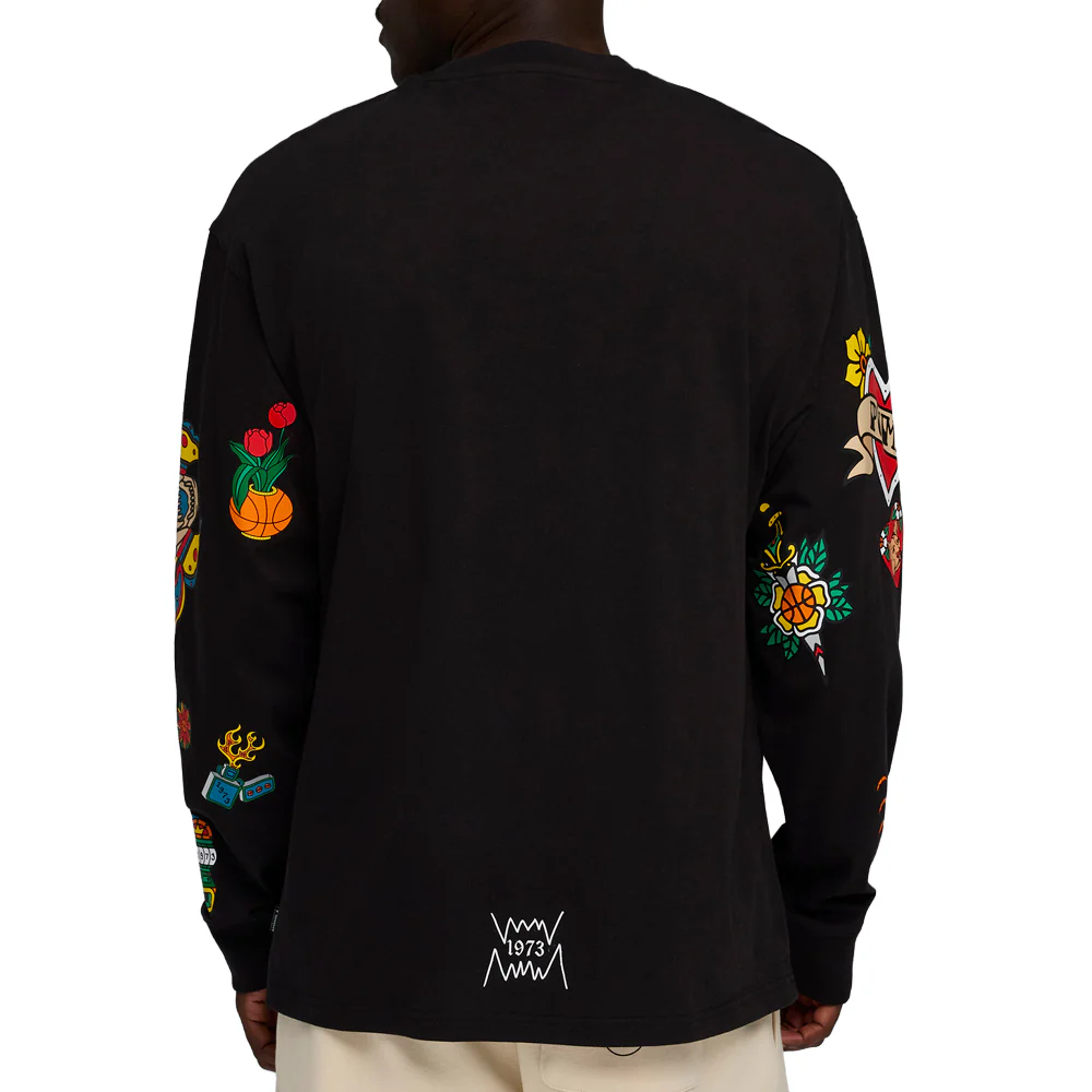 Swish N' Ink Crew Neck Long Sleeve T-Shirt - Image 4