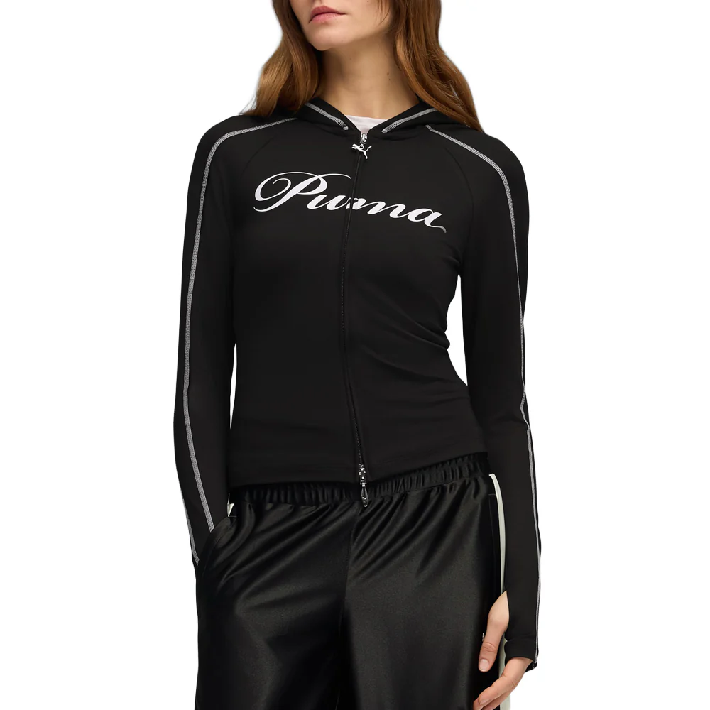 T7 Street Glam Slim Short Full Zip Hoodie - Image 3