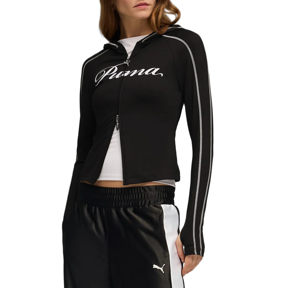 T7 Street Glam Slim Short Full Zip Hoodie - Image 5