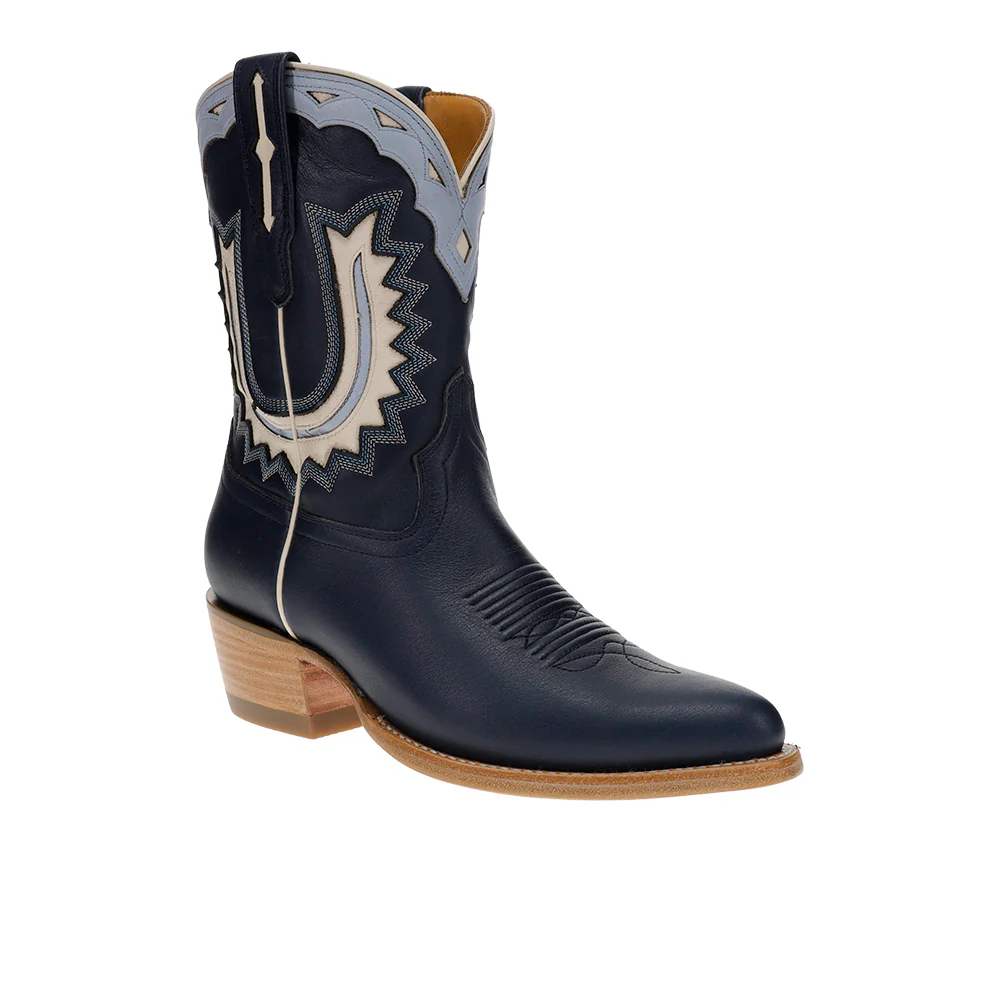 The Jolene Embroidered Tooled Inlay Round Toe Cowboy Boots - Image 2