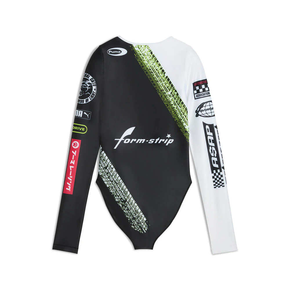 ASAP ROCKY X PUMA Tire Graphic Crew Neck Long Sleeve Body Suit - Image 2