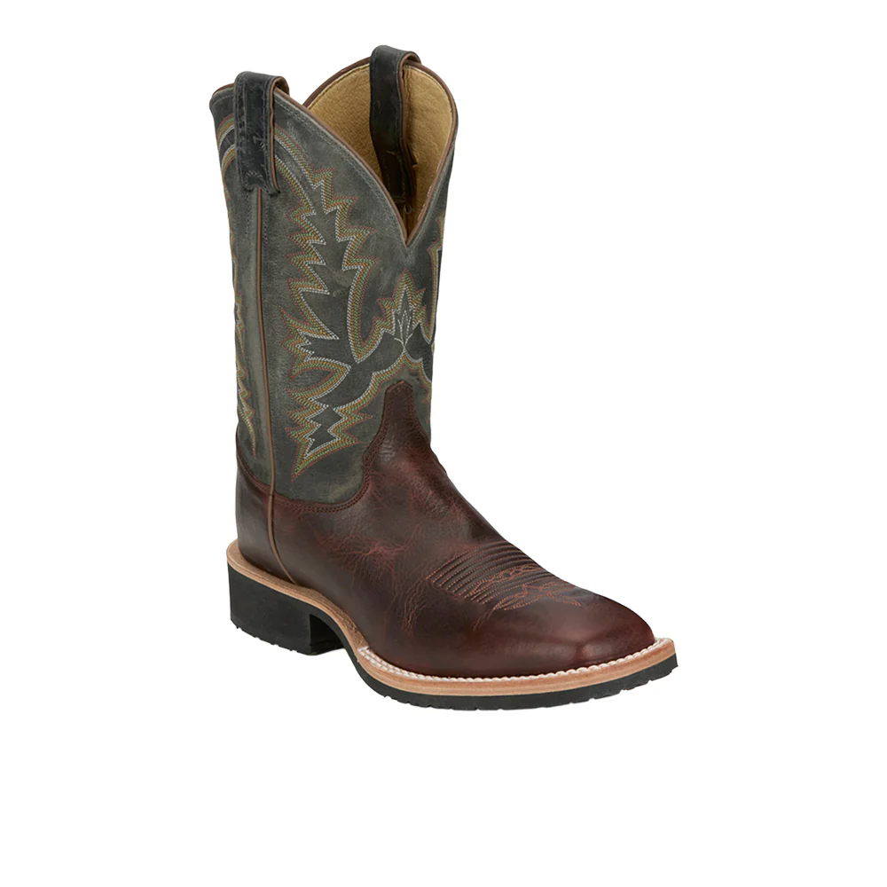 Trainor Square Toe Pull On Cowboy Boots - Image 2
