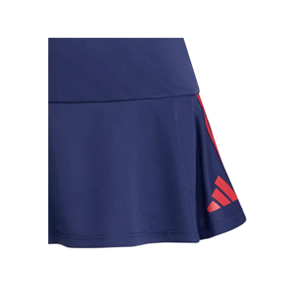 Two-Piece Waist Heather Tank & 3-Stripes Skort Set (Infant) - Image 5