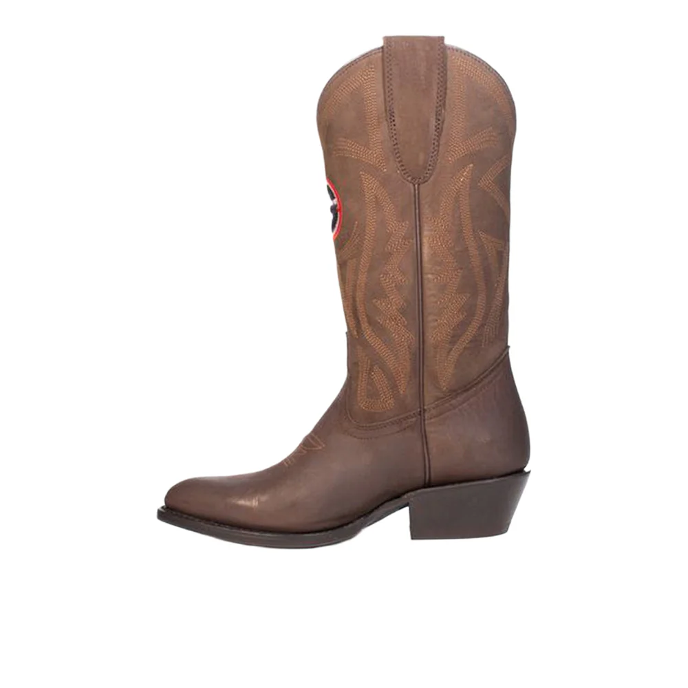 University of Georgia Embroidered Round Toe Cowboy Boots - Image 3