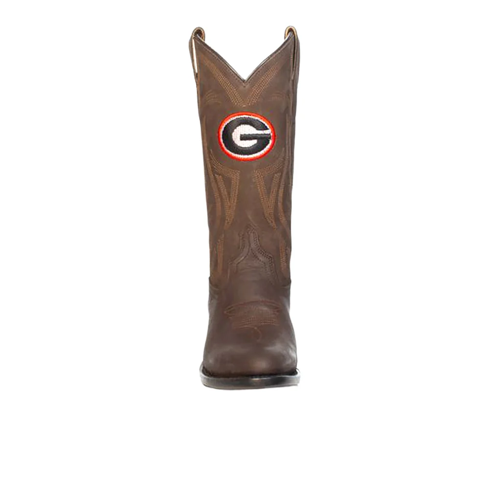 University of Georgia Embroidered Round Toe Cowboy Boots - Image 4