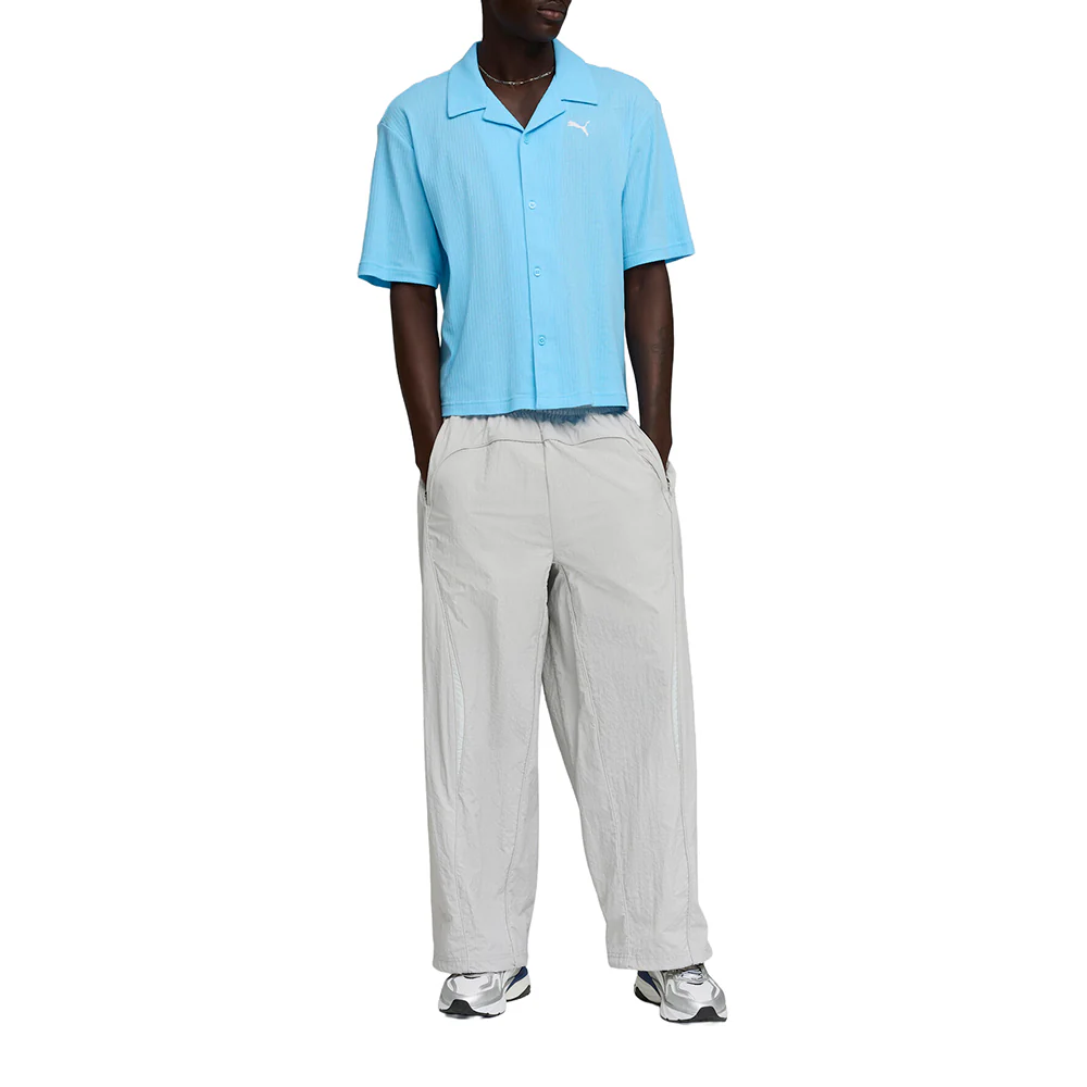 Wardrobe Essentials Boxy Short Sleeve Button Up Shirt - Image 5