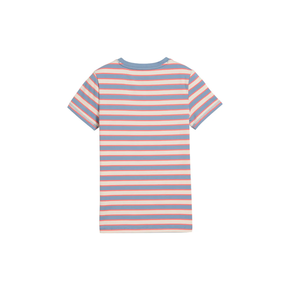 Wardrobe Essentials Go Together Striped Slim Crew Neck Short Sleeve T-Shirt (Youth) - Image 2