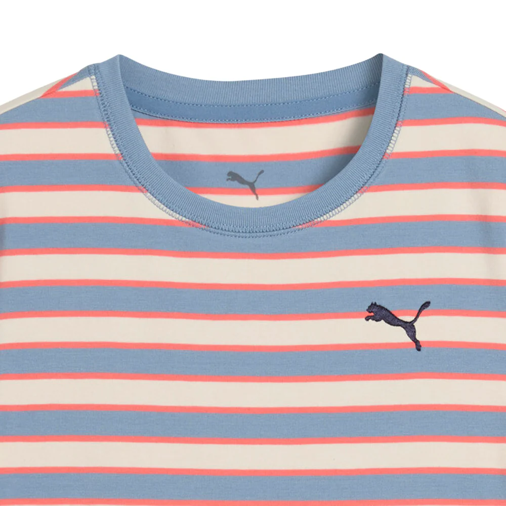 Wardrobe Essentials Go Together Striped Slim Crew Neck Short Sleeve T-Shirt (Youth) - Image 5
