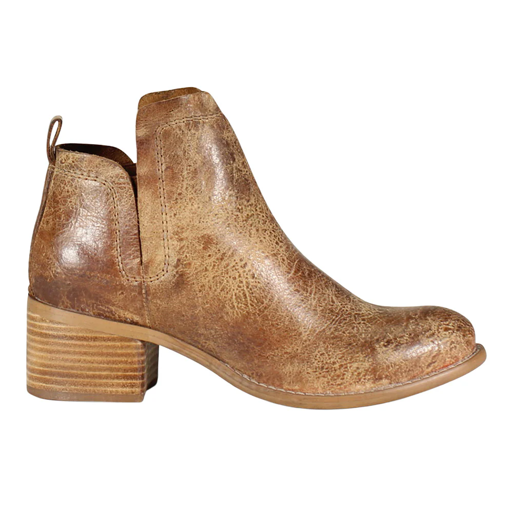 Win Doe Round Toe Pull On Booties